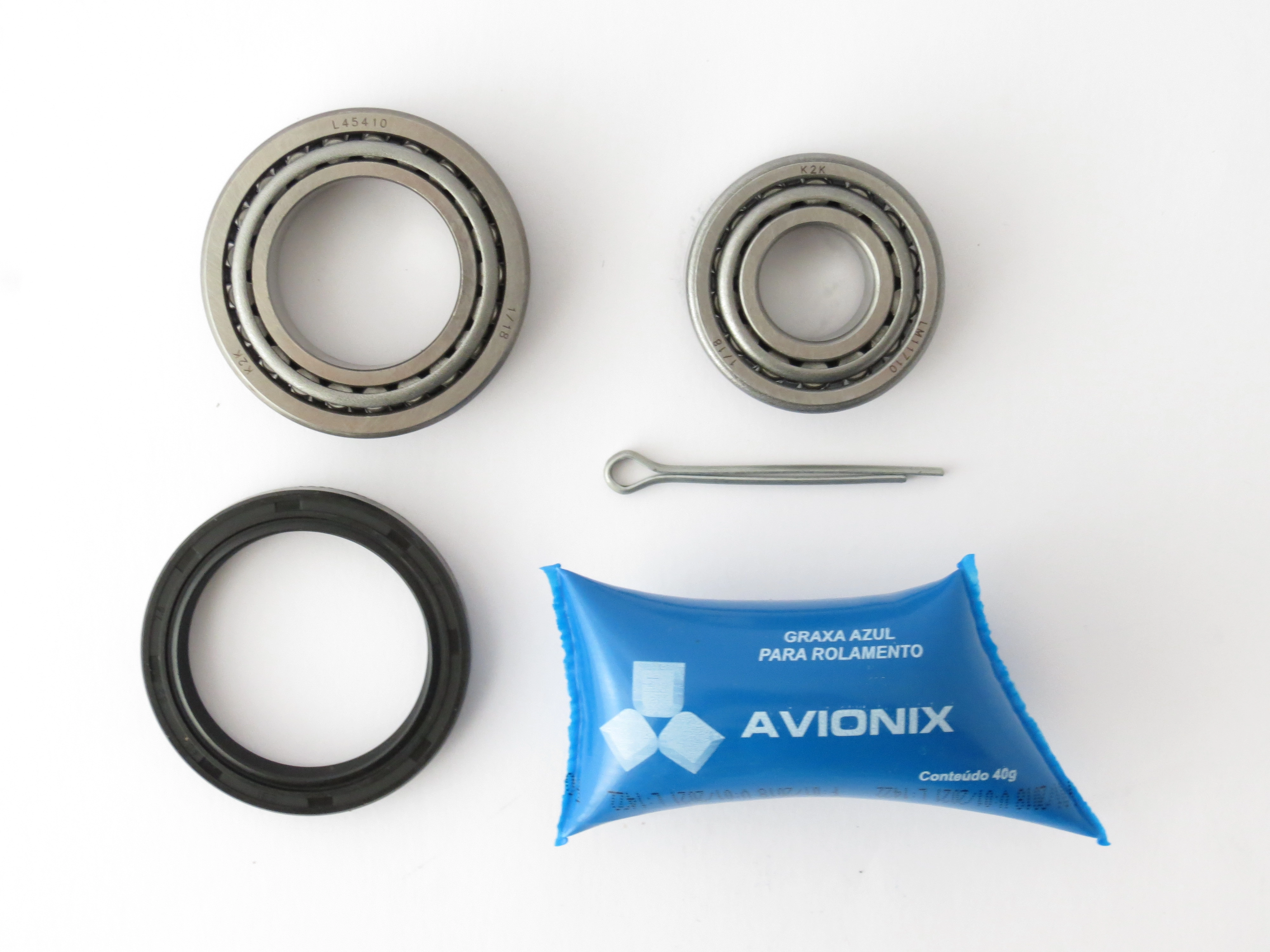 KIT ROLAMENTO CUBO RODA TRASEIRO PARA UM LADO VW GOL 88/02 GOLF 94/98 PARATI SEAT CORDOBA 96/99 FORD