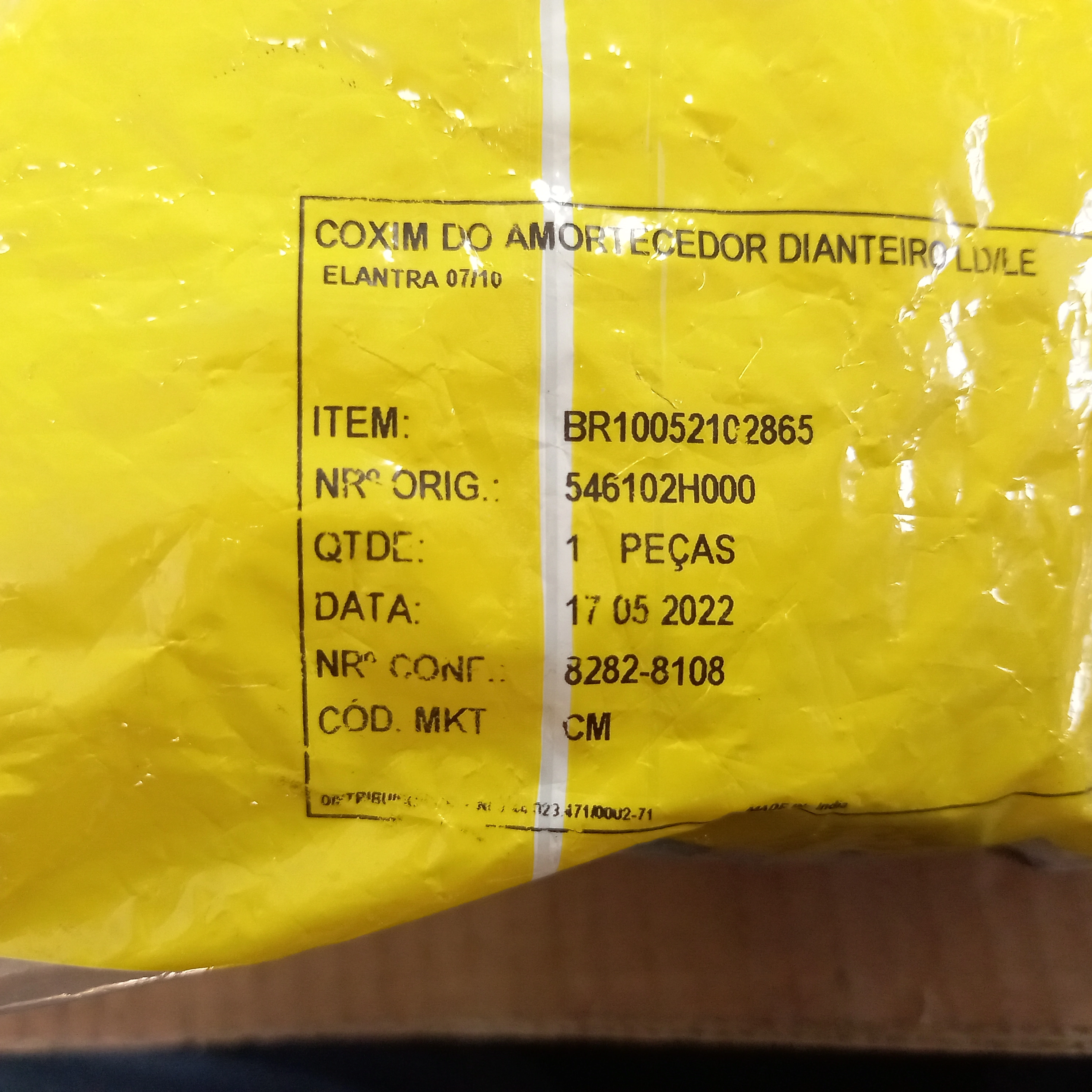 COXIM AMORTECEDOR DIANTEIRO COM ROLAMENTO HYUNDAI I30 09/12 - LD/LE