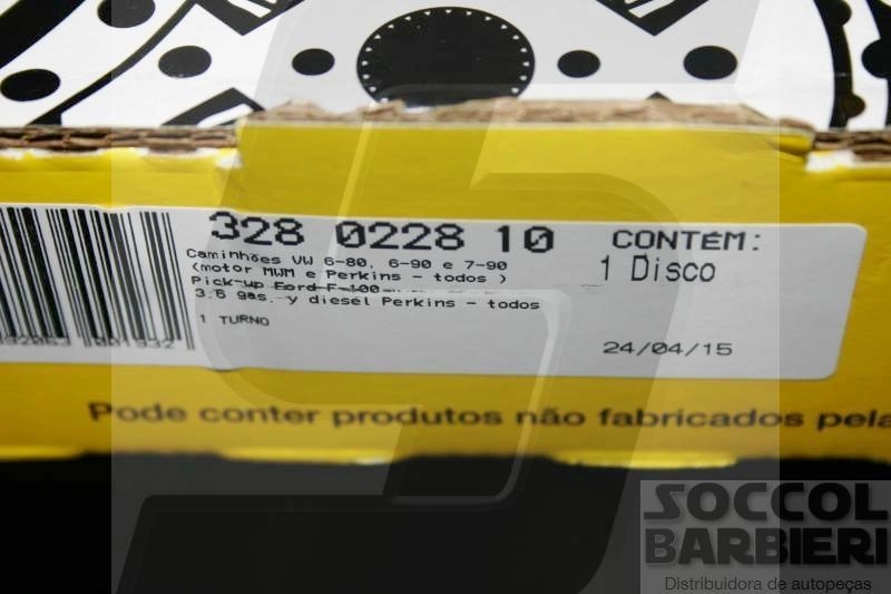 DISCO EMBREAGEM 280MM 10 ESTRIAS VW 6.80/6.90/7.90 82/