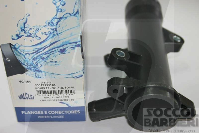 CARCAÇA/FLANGE VÁLVULA TERMOSTÁTICA VW KOBMI 1.4 2006/ FLEX
