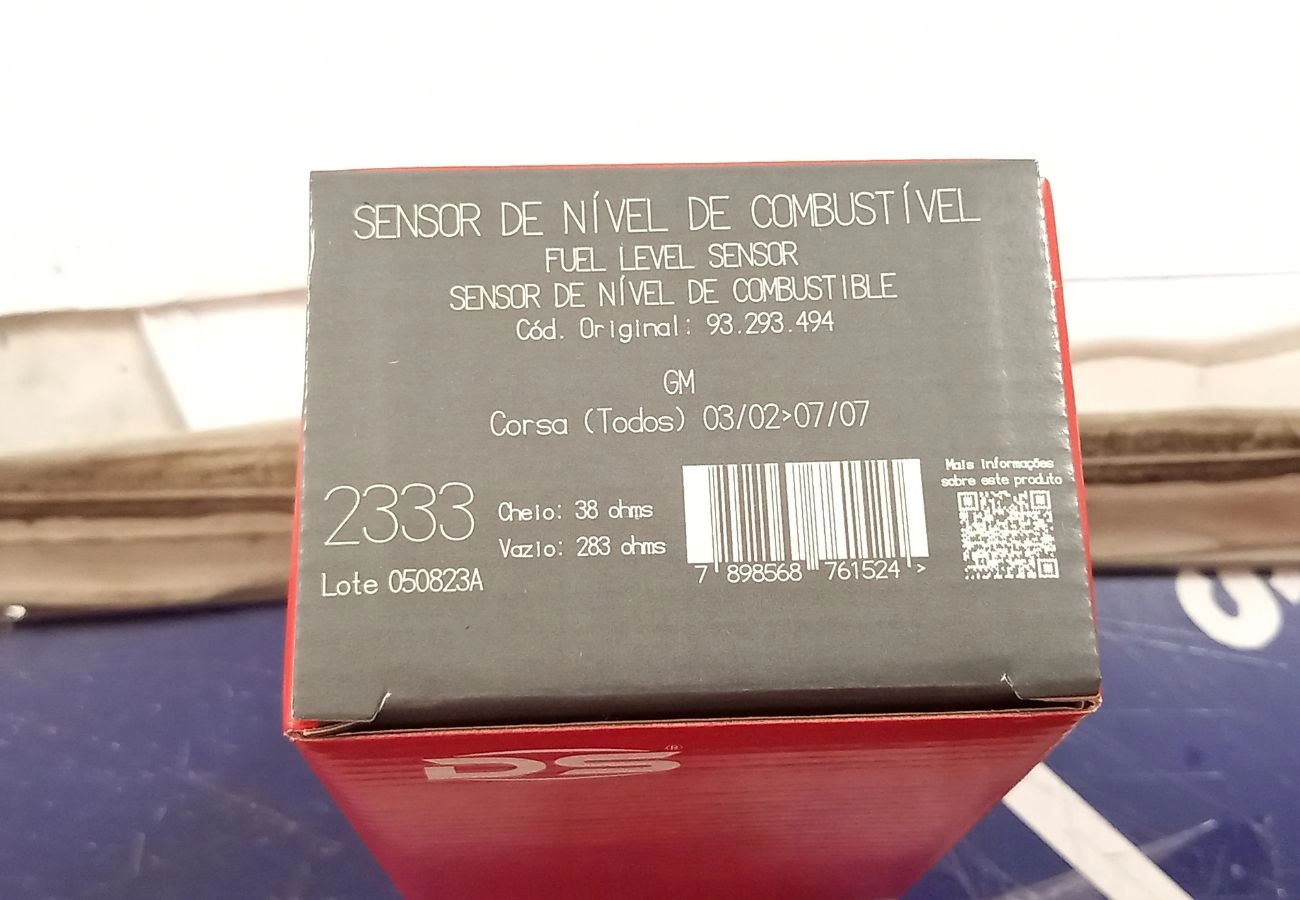 SENSOR/BOIA DE NÍVEL COMBUSTÍVEL GM CORSA 1.0/1.8 8V 2002/2007 - GASOLINA