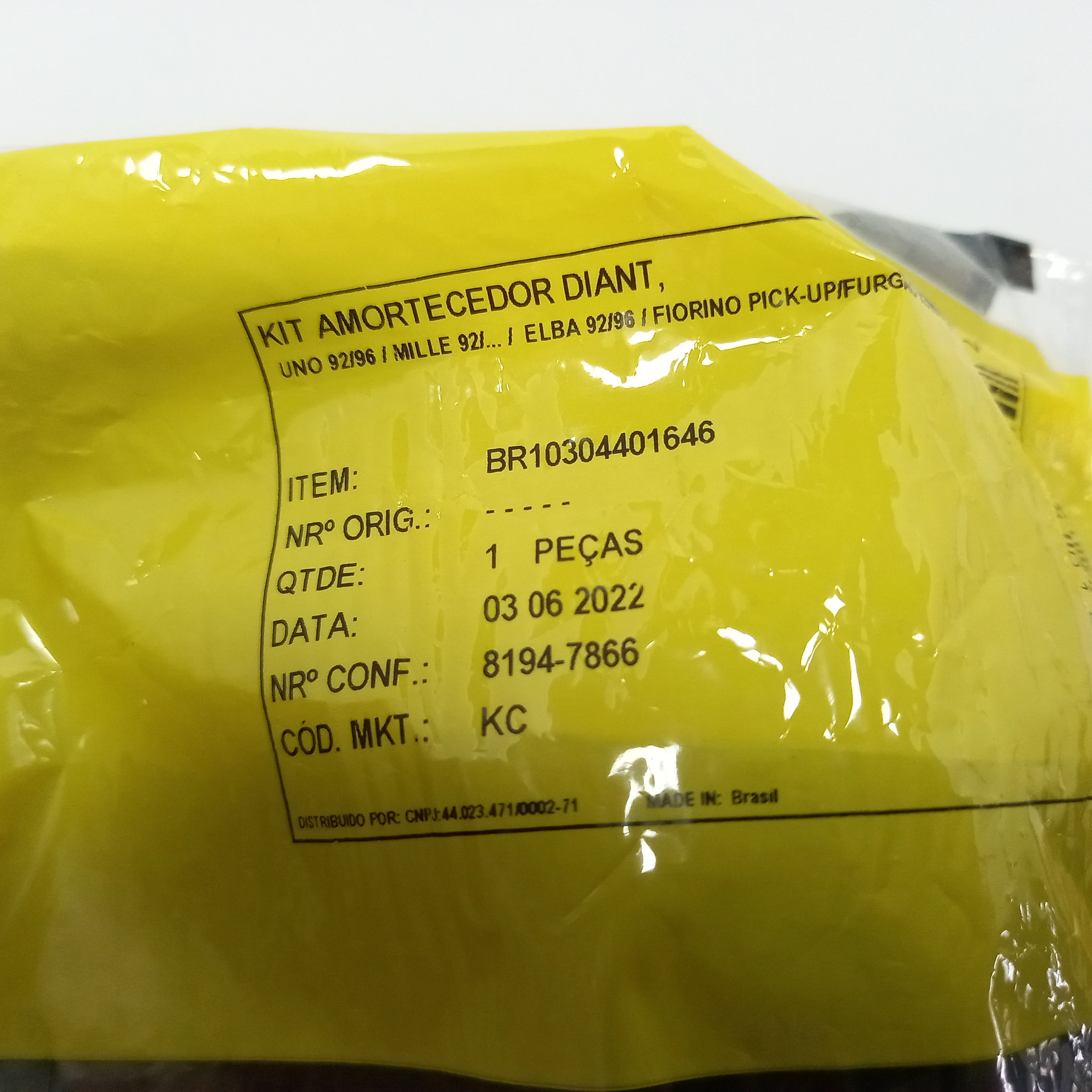 KIT AMORTECEDOR DIANTEIRO COMPLETO FIAT UNO ANTIGO 92/13 - COXIM COM ROLAMENTO/BATENTE E COIFA