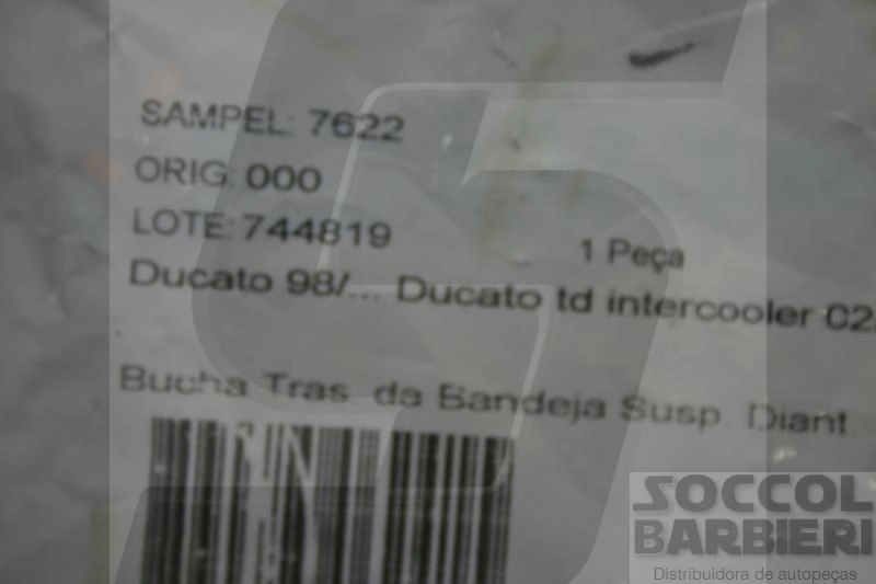 BUCHA TRASEIRA BANDEJA DIANTEIRA FIAT DUCATO 98/17 - CITROEN JUMPER 94/17 - PEUGEOT BOXER 94/17
