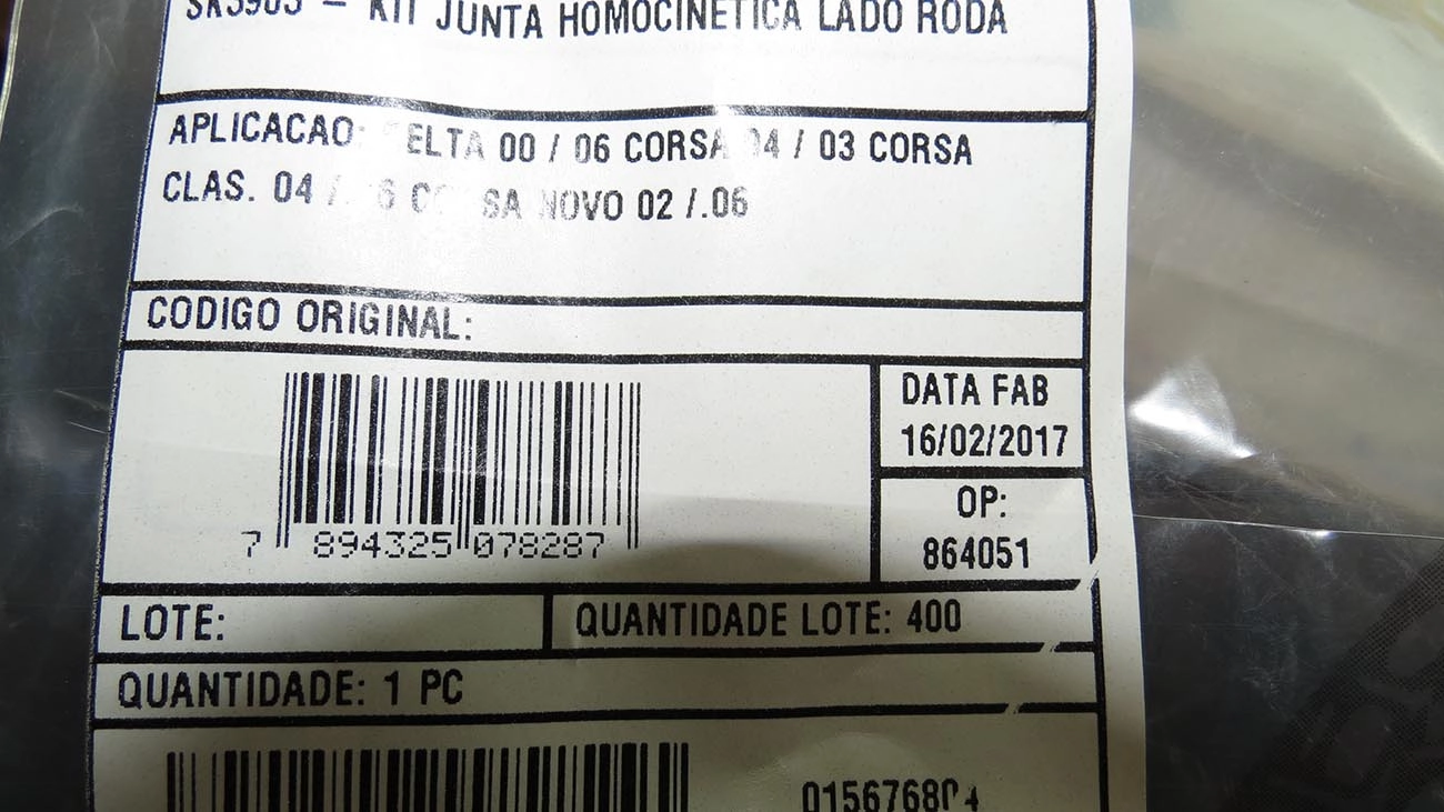 KIT REPARO HOMOCINÉTICA LADO RODA GM CORSA/CELTA/NOVO CORSA - 1.0/1.4/1.6 - 19X79X104MM