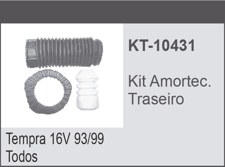 KIT AMORTECEDOR TRASEIRO FIAT TEMPRA 16V