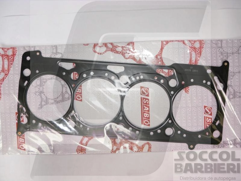 JUNTA CABEÇOTE METÁLICA MLS/AÇO INOX MOTOR EA111 POWER 1.6 8V 0,38MM VW NOVO GOL/VOYAGE/SAVEIRO/FOX/POLO KOMBI 1.4