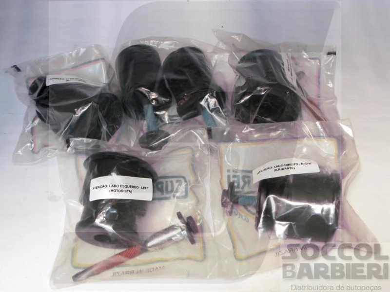 KIT COXIM CABINE FORD F-250/350/4000 98/2008 - 6 PECAS - CONJUNTO COMPLETO