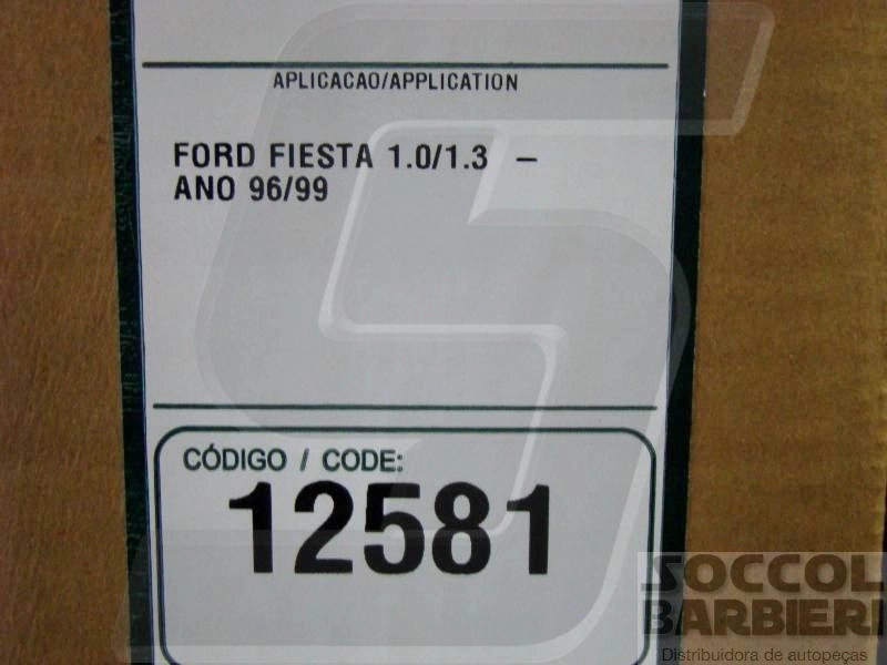 RADIADOR 303X500 FORD FIESTA/COURIER 1.0/1.3 1996/1999