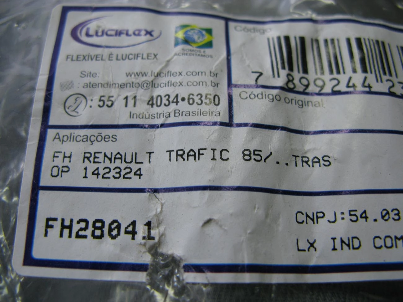 FLEXIVEL FREIO RENAULT TRAFIC - TRASEIRO