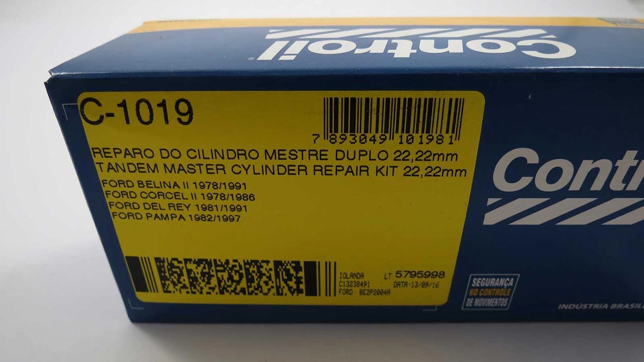 REPARO CILINDRO MESTRE DUPLO 22.22MM FORD PAMPA/CORCEL/BELINA II/DEL REY 7/8