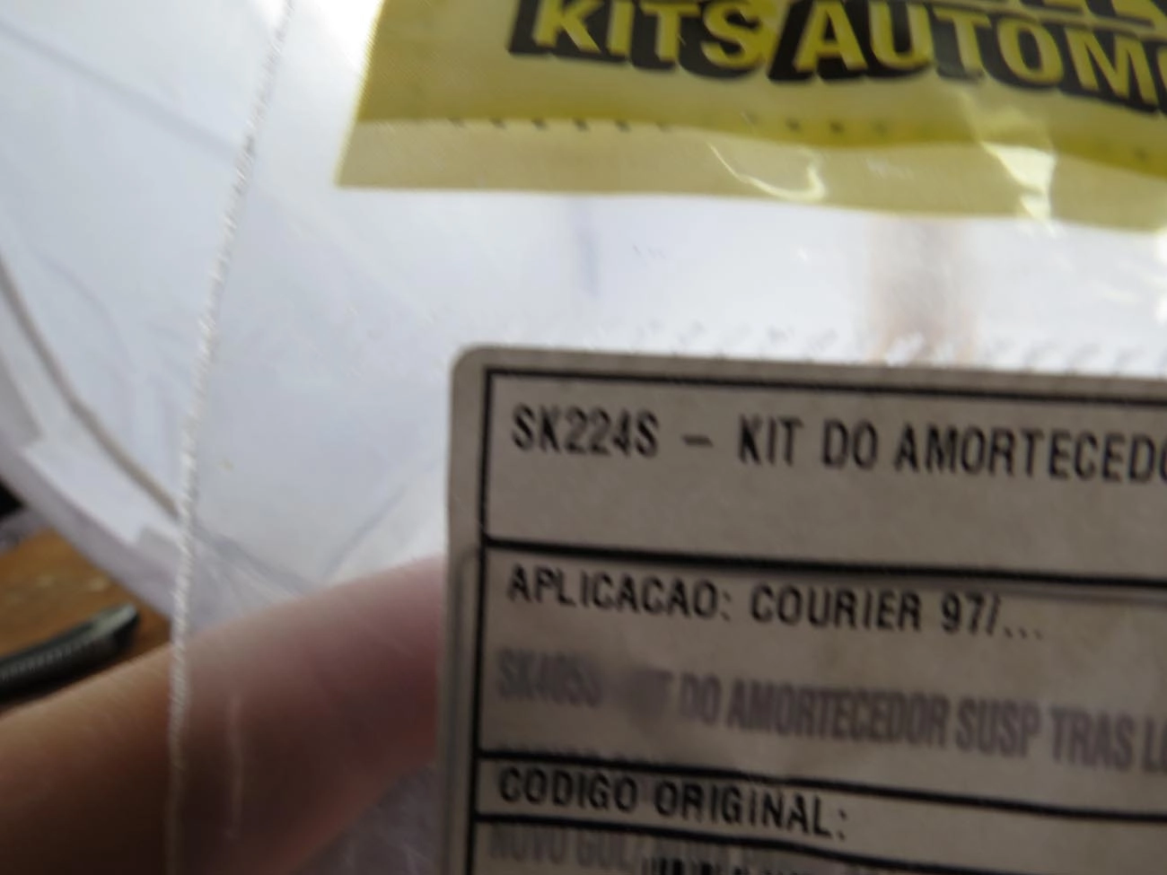 BATENTE AMORTECEDOR TRASEIRO FORD COURIER - SUSPENSÃO TRASEIRA