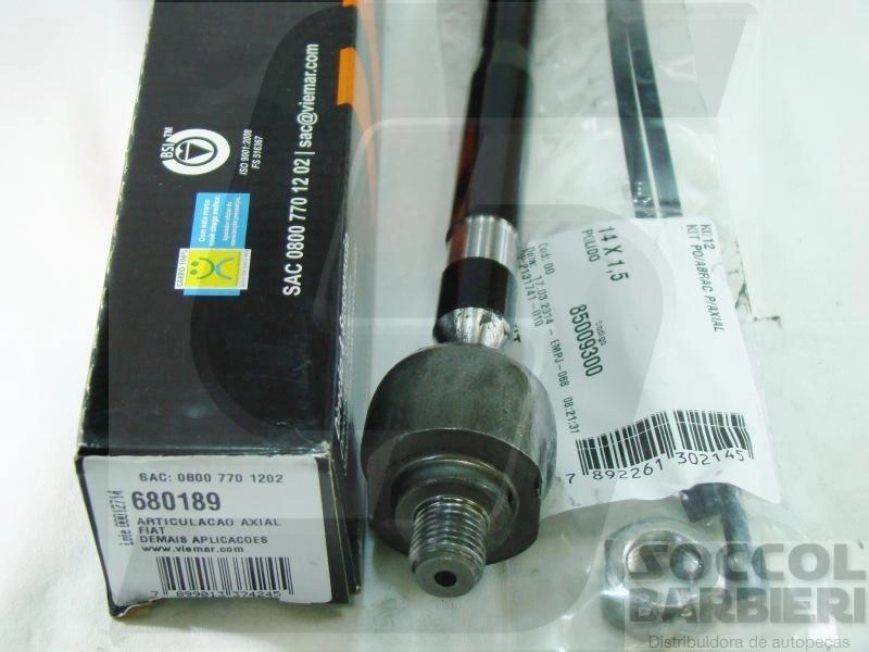 ARTICULAÇÃO/BARRA AXIAL DIREÇÃO HIDRÁULICA M14X1,5 FIAT DOBLÒ 2001/