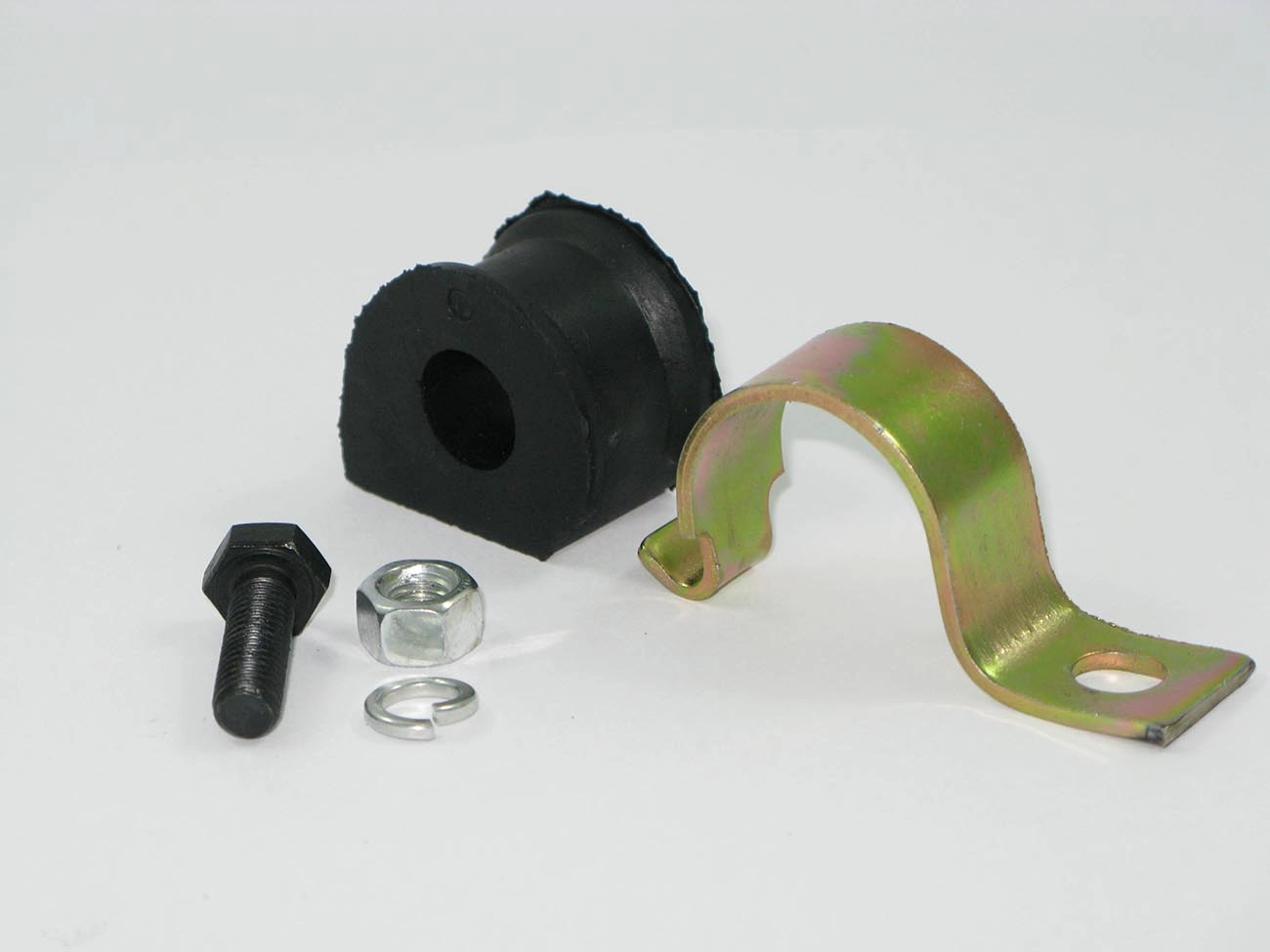 KIT INTERNO BARRA ESTABILIZADORA SUSPENSÃO DIANTEIRA FURO 16MM ESTABILIZADOR VW GOL/VOYAGE/PARATI/SAVEIRO COM ABRAÇADEIRA EXCETO GERAÇÃO 5/6/7
