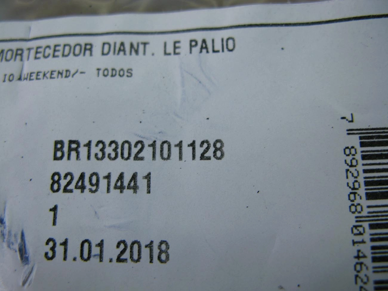 COXIM/SUPORTE SUPERIOR AMORTECEDOR DIANTEIRO COM ROLAMENTO FIAT PALIO/SIENA/STRADA/DOBLO/IDEA L.D D.HIDRÁULICA D.MECÂNICA