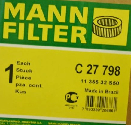 FILTRO AR FORD CARGO/VW 14.200/14.220/16.220/16.300/35.300/40.300 - CUMMINS