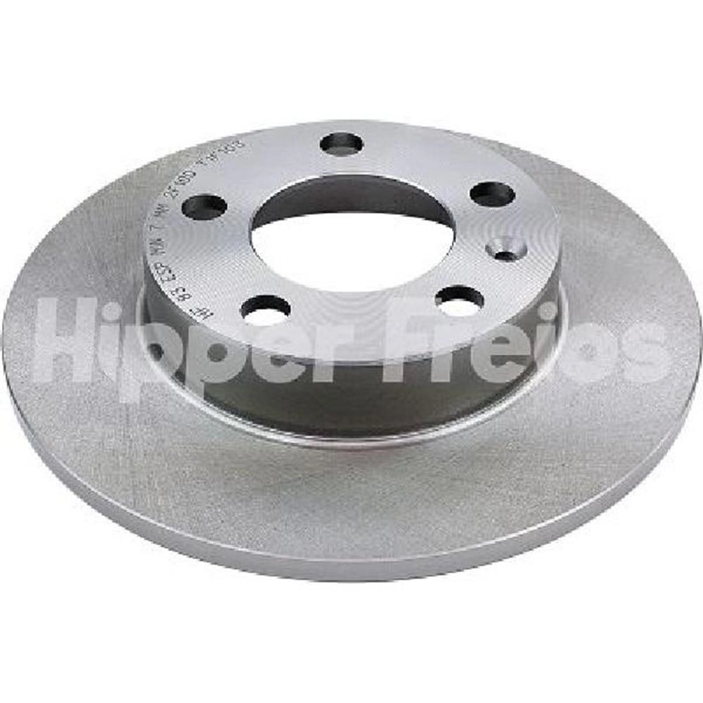 DISCO FREIO TRASEIRO SÓLIDO 232MM 5 FUROS VW GOLF/BORA/NEW BEETLE 98/ POLO 02/ AUDI A3 1.6/1.8/1.8T SOLIDO