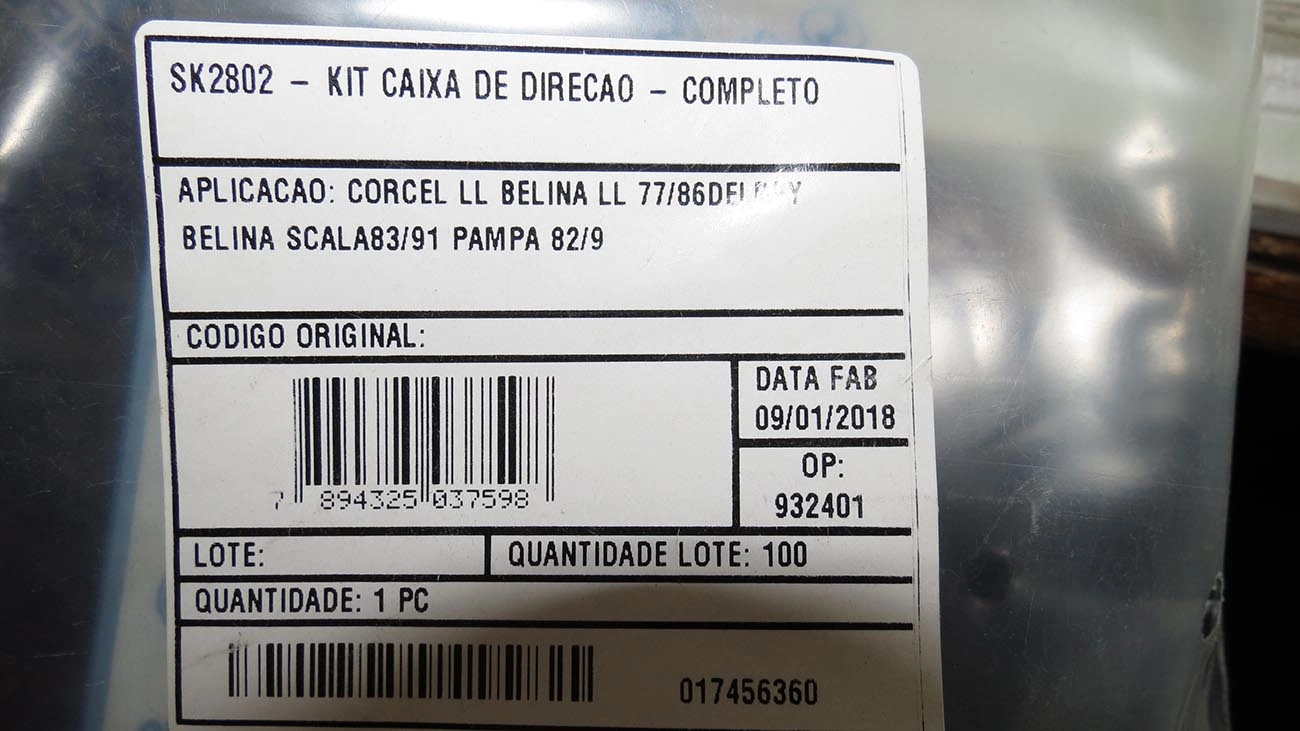KIT CAIXA DIREÇÃO 2 BUCHAS SANFONAS DIRECAO FORD CORCEL/BELINA/DEL REY/PAMPA