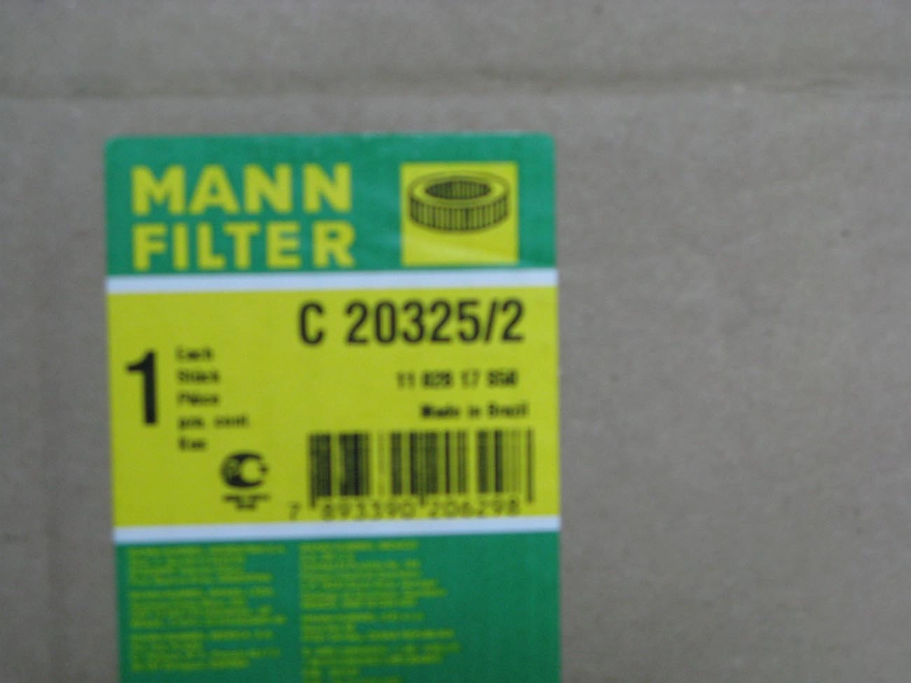 FILTRO AR VW 7.110 TURBO 11.160/22.210 85/87 16.180
