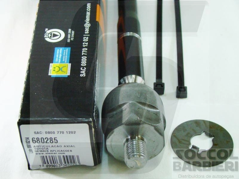 ARTICULAÇÃO/BARRA AXIAL DIREÇÃO DIREITA/ESQUERDA TOYOTA HILUX PICK-UP 2005/2015 SW4 2002/2015