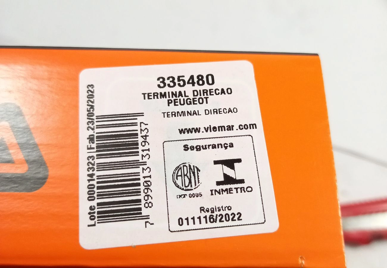 TERMINAL DIREÇÃO ESQUERDO CITROEN C4 LOUGE 14/21 - DS4 13/16 - PEUGEOT 3008 09/16 - 308 13/19 - 408