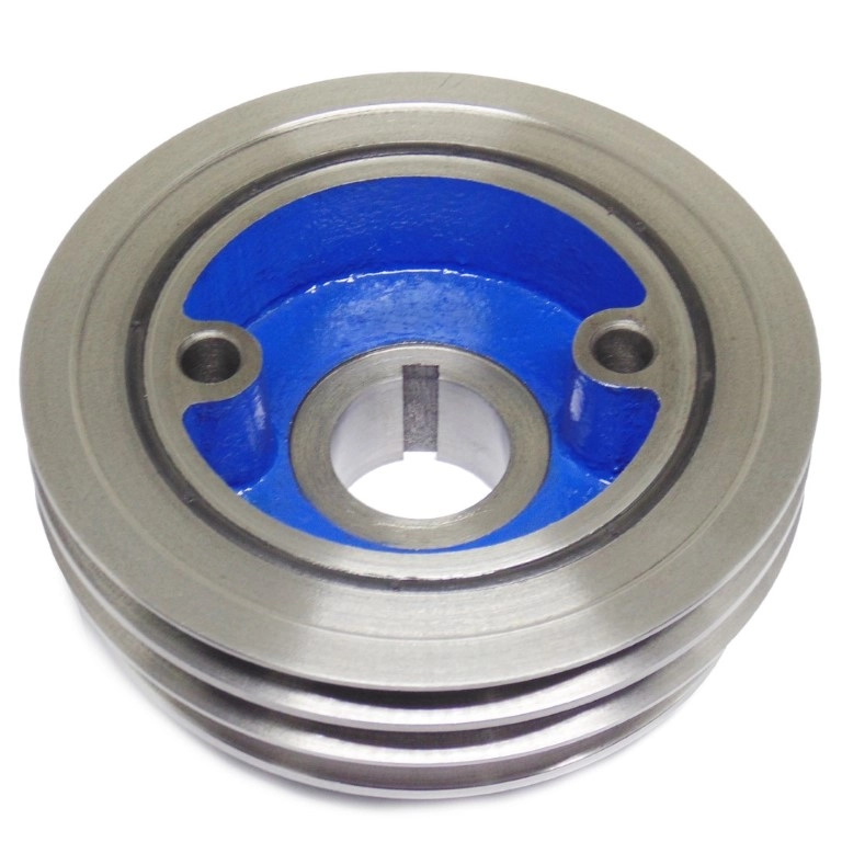 POLIA DO VIRABREQUIM - DAMPER - TRIPLA 1 PISTA EM V 13A / 2 PISTAS EM V 10A - MITSUBISHI PAJERO 2.8