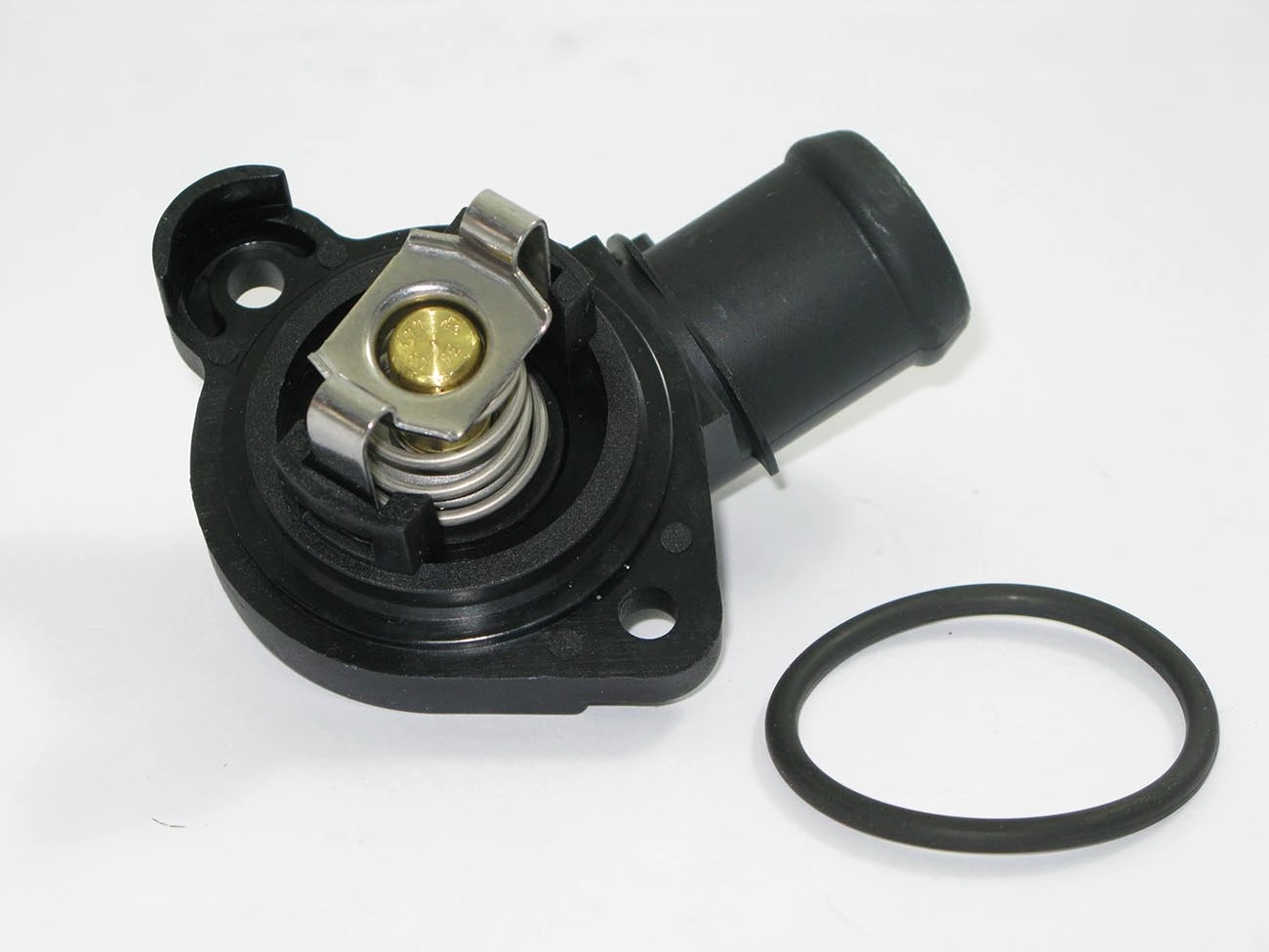 VÁLVULA TERMOSTÁTICA COM FLANGE PLÁSTICO VW GOL/PARATI 1.0 02/ NOVO GOL/SAVEIRO 08/ FOX/POLO/GOLF 00/
