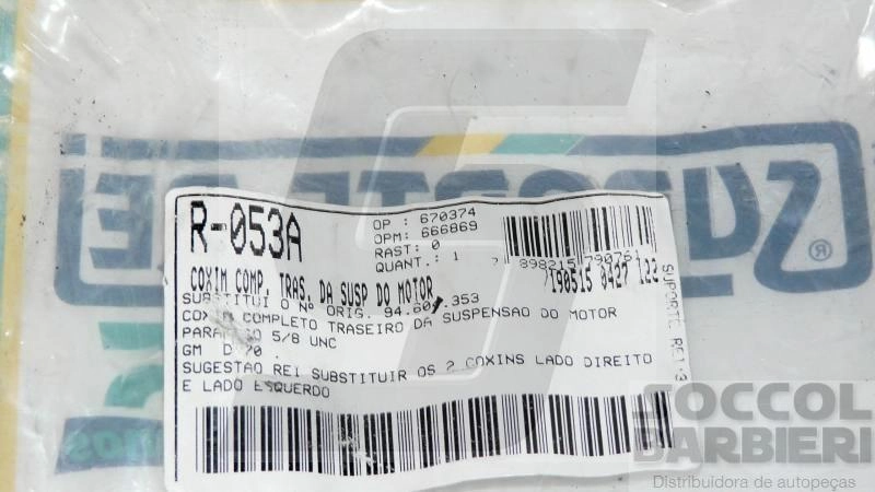 COXIM DO MOTOR GM D-70 - TRASEIRO PARAFUSO 5/8