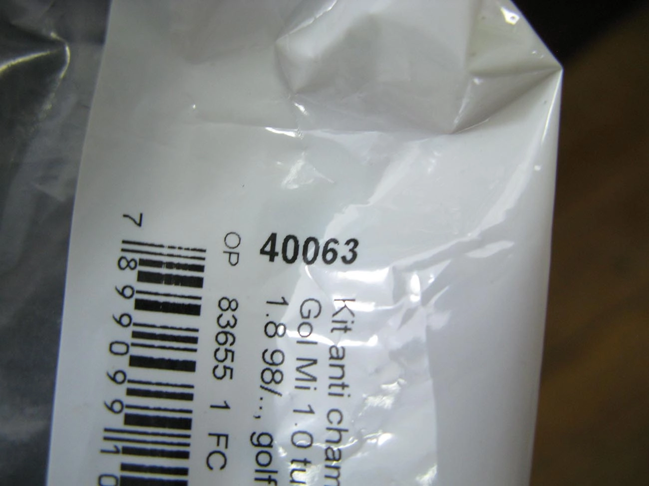 KIT ANTI-CHAMA VW GOL/GOLF 2001/ AUDI A3