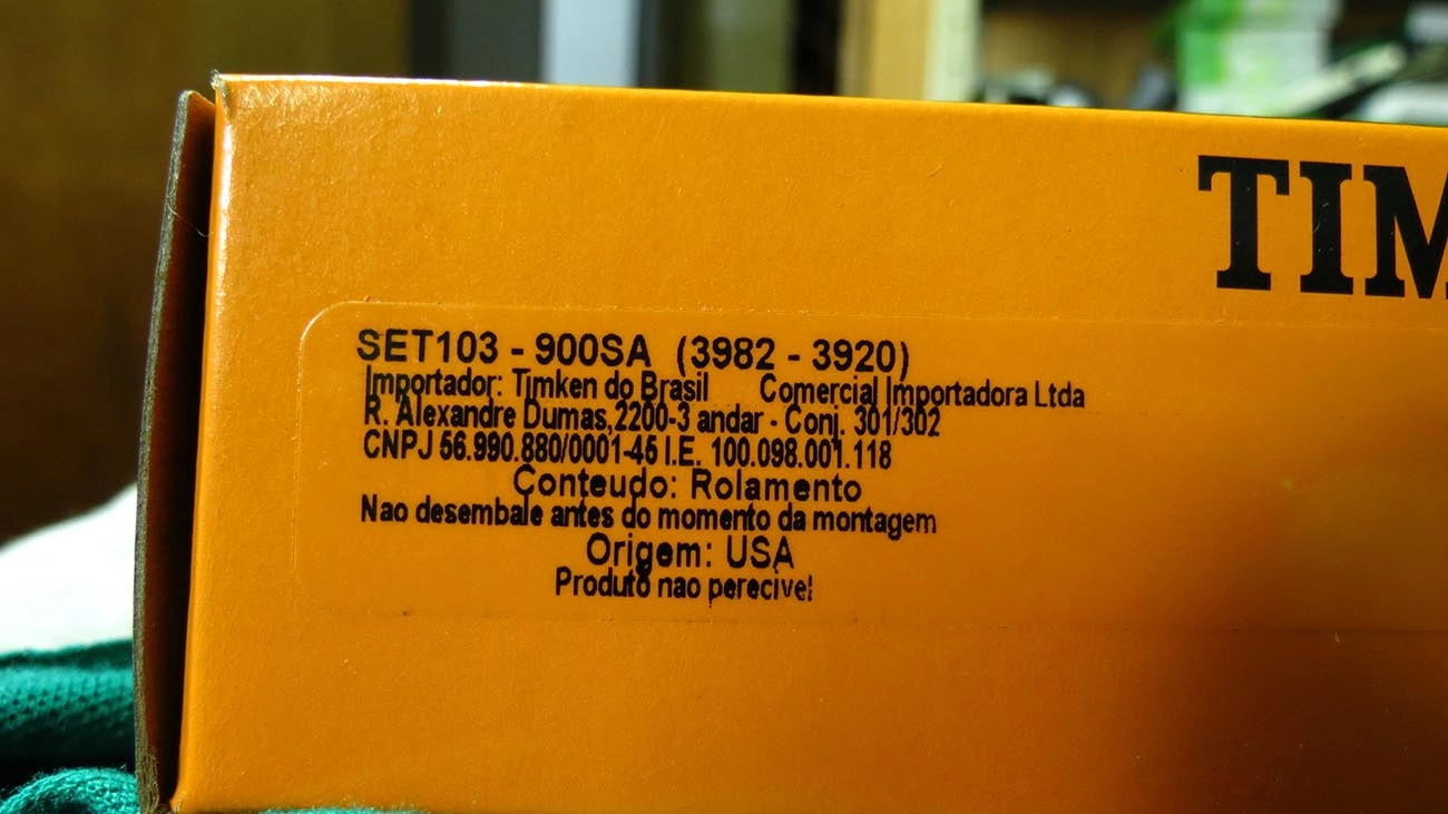 ROLAMENTO CUBO RODA TRASEIRO INTERNO 63,50X112,71X30,1625MM TRASEIRA VW 6.80/6.90/7.90/7.110/8.140 63,50X112,70X30,16MM