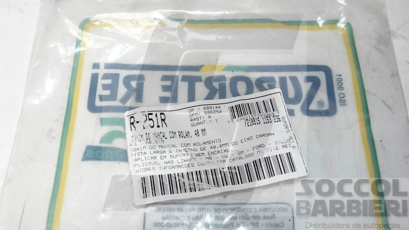ROLAMENTO DO CARDAN VW 6.80/6.90/7.90/11.130/13.130/14.140/14.150/8.140 - SISTEMA ORIGINAL 40MM