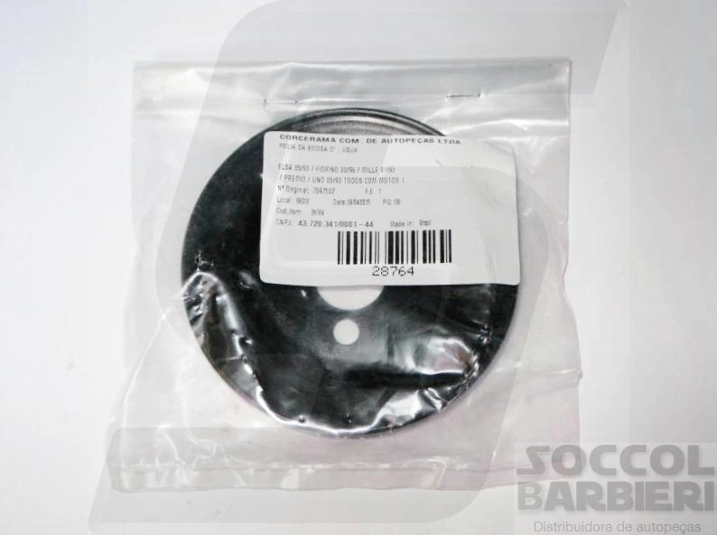 POLIA BOMBA DA AGUA FIAT UNO/PREMIO/ELBA/FIORINO /96