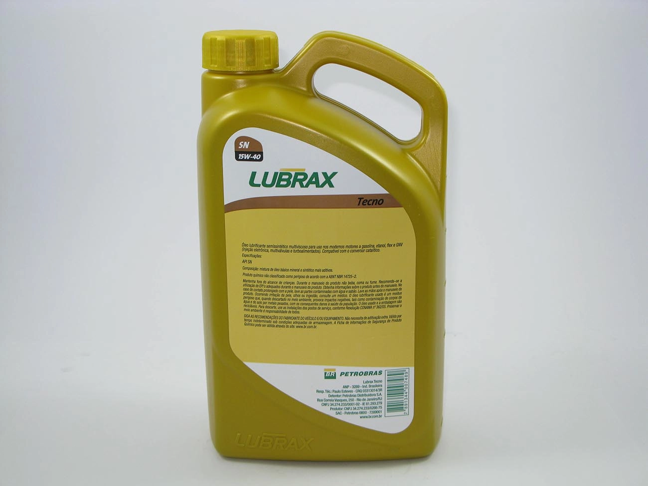 ÓLEO LUBRIFICANTE 15W40 SEMISINTÉTICO SAE 15W40