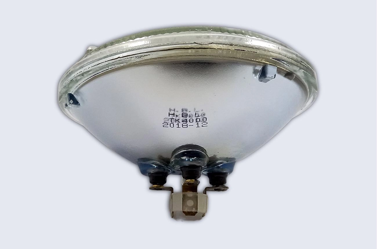 FAROL SEALED BEAM CRISTAL 180MM 12V 75/50 WATTS GRANDE BULBO UNIVERSAL