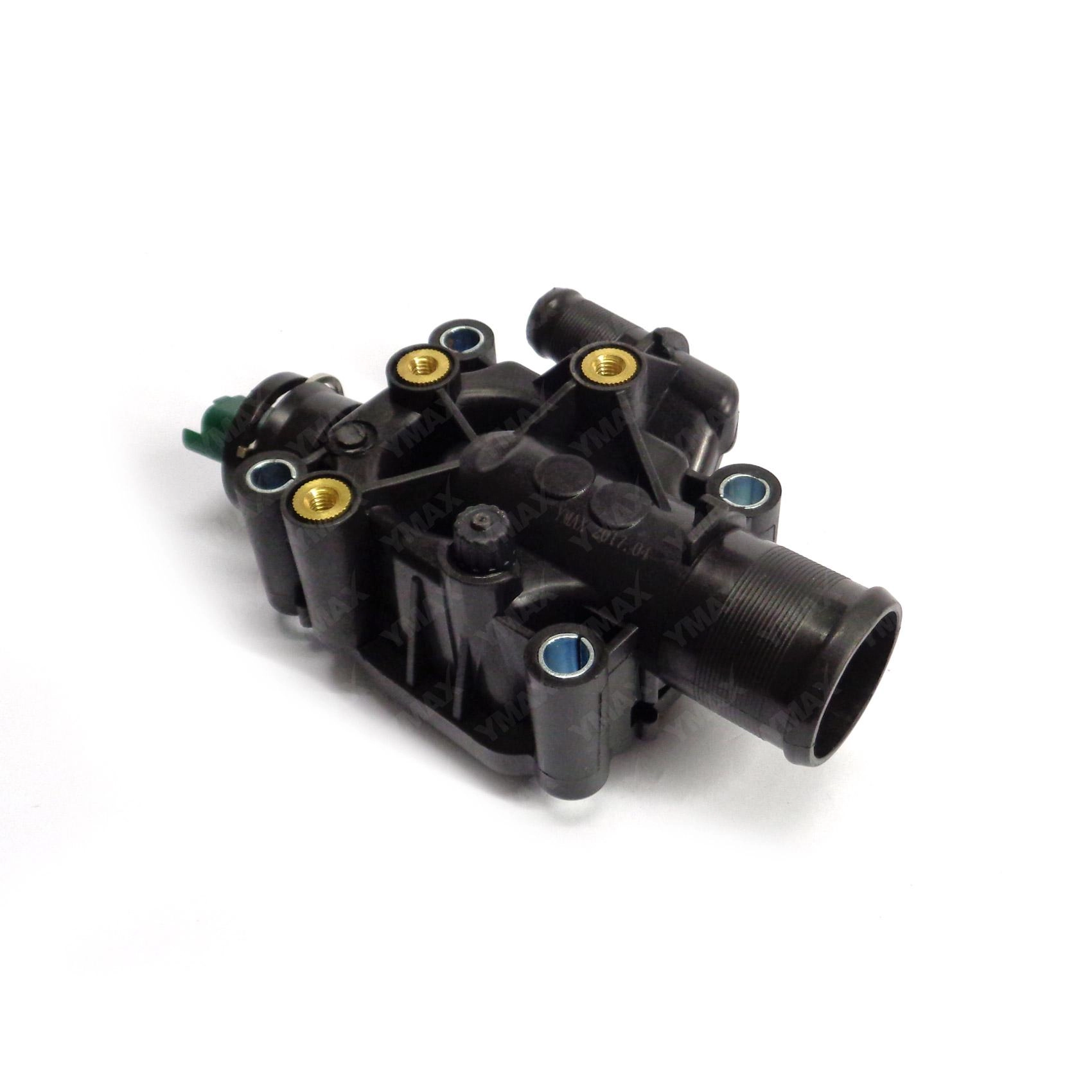 VALVULA TERMOSTATICA PLASTICA COM SENSOR CITROEN C3/C4 1.6 16V - PEUGEOT 206/207/307 1.6 16V