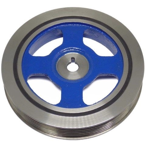 POLIA DO VIRABREQUIM - DAMPER - SIMPLES 6PK - HB20/CRETA/I30/VELOSTER/TUCSON 18/... SOUL/CERATO - 1.