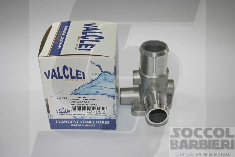 CONECTOR ENTRADA ÁGUA CABEÇOTE  VW GOL/VOYAGE/SAVEIRO 88/95 SANTANA 84/92 - APOLLO 90/92
