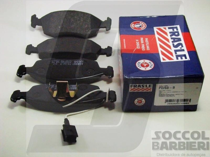 PASTILHA DE FREIO FIAT STILO 1.8 8V 10/ - SP/SPORTING 07/ - DUALOGIC 10/ - DIANT. C/ALARME