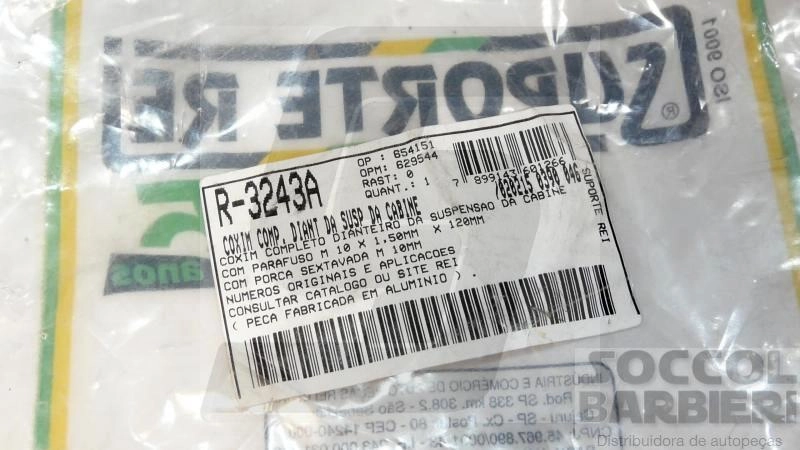 COXIM DA CABINE MB 709/712/812/912 914/1218/1418 1620/1634/1938 - DIANTEIRO