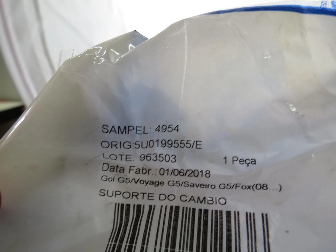 COXIM/SUPORTE DO MOTOR/CÂMBIO ESQUERDO VW NOVO GOL/VOYAGE/SAVEIRO 09/ - FOX/POLO 08/ - SEM SUPORTE