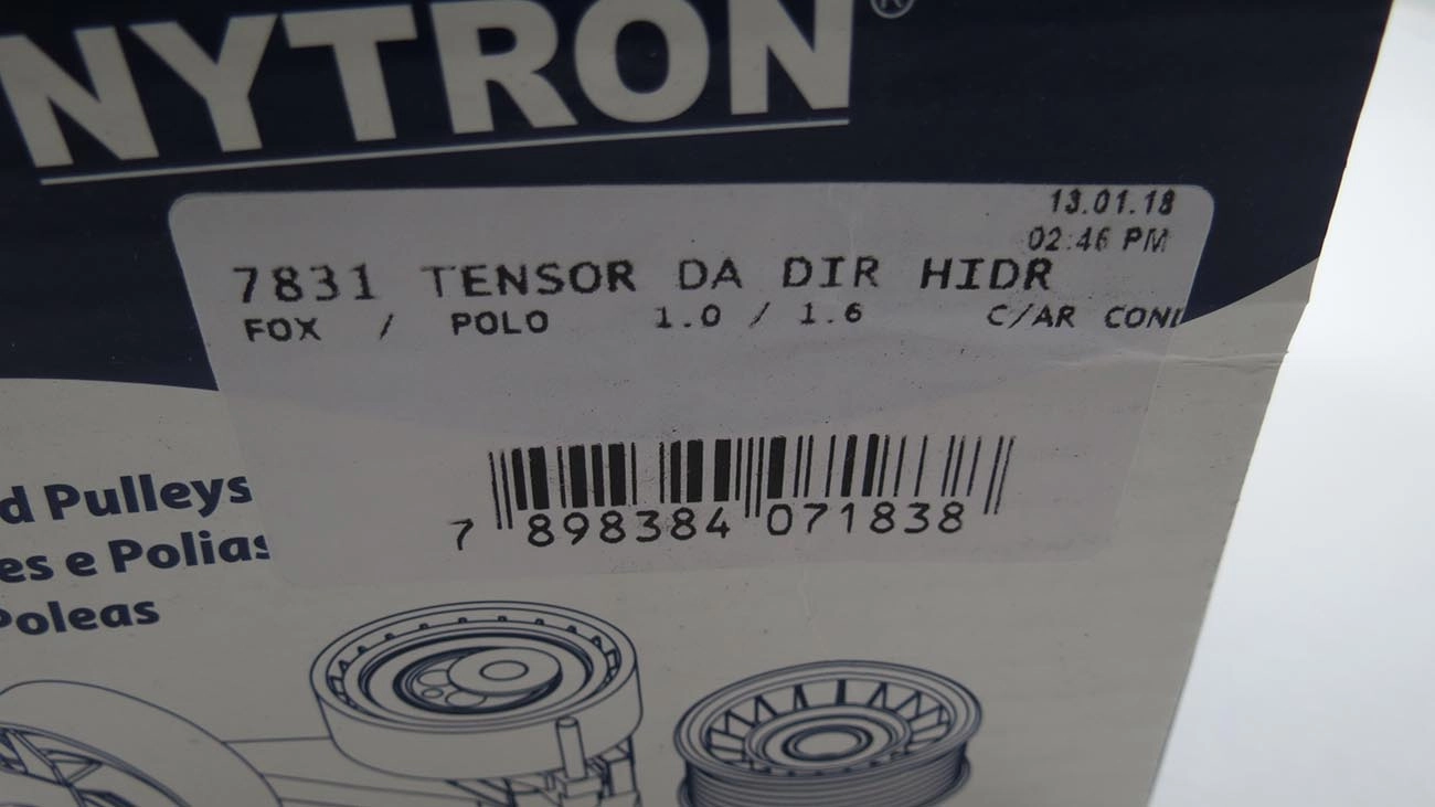TENSOR CORREIA ALTERNADOR VW FOX 1.0/1.6 C/ACD - POLO 1.0 C/ACD/DH - POLO 1.6 C/ACD /09