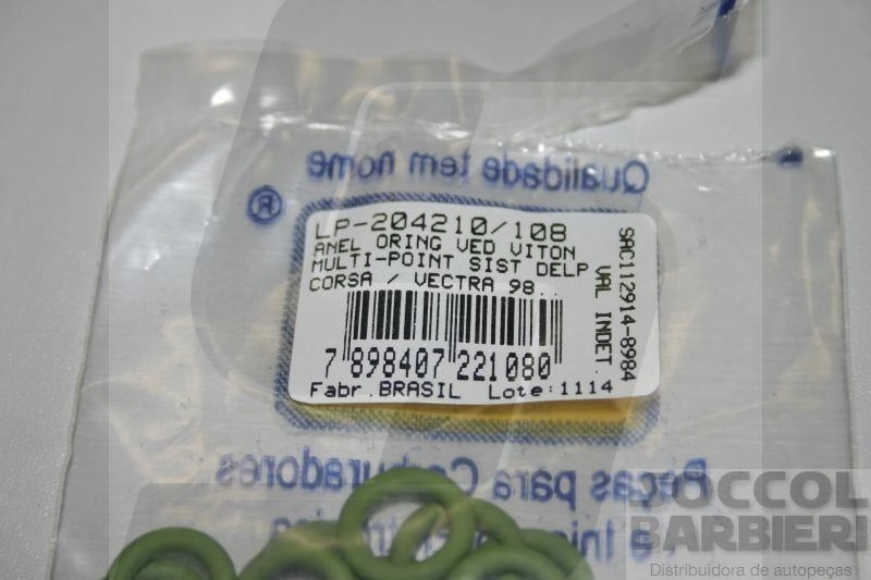 ANEL O'RINGS VEDAÇÃO PARA VÁLVULA INJEÇÃO MULTI-POINT DELPHI UNITÁRIO ORING BICO INJETOR GM CORSA 98/ VECTRA 99/