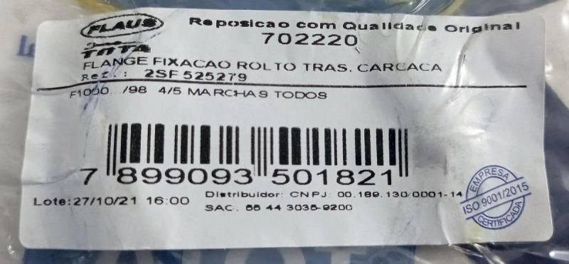 FLANGE SEMI EIXO FORD F-1000 1980/ - 4 FUROS
