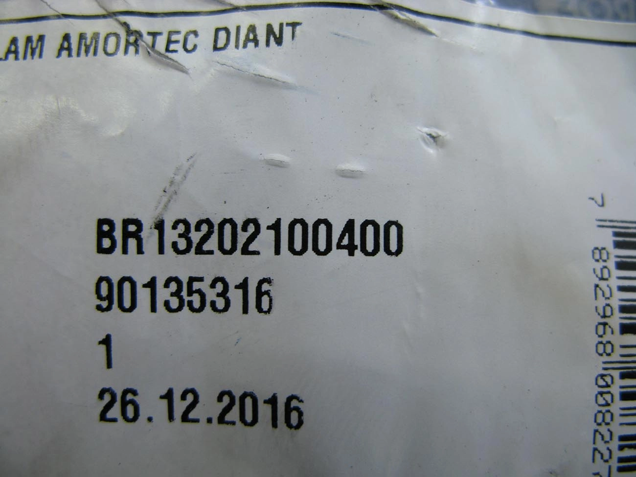 COXIM AMORTECEDOR DIANTEIRO GM MONZA 82/96- S/PARAFUSOS S/ROL