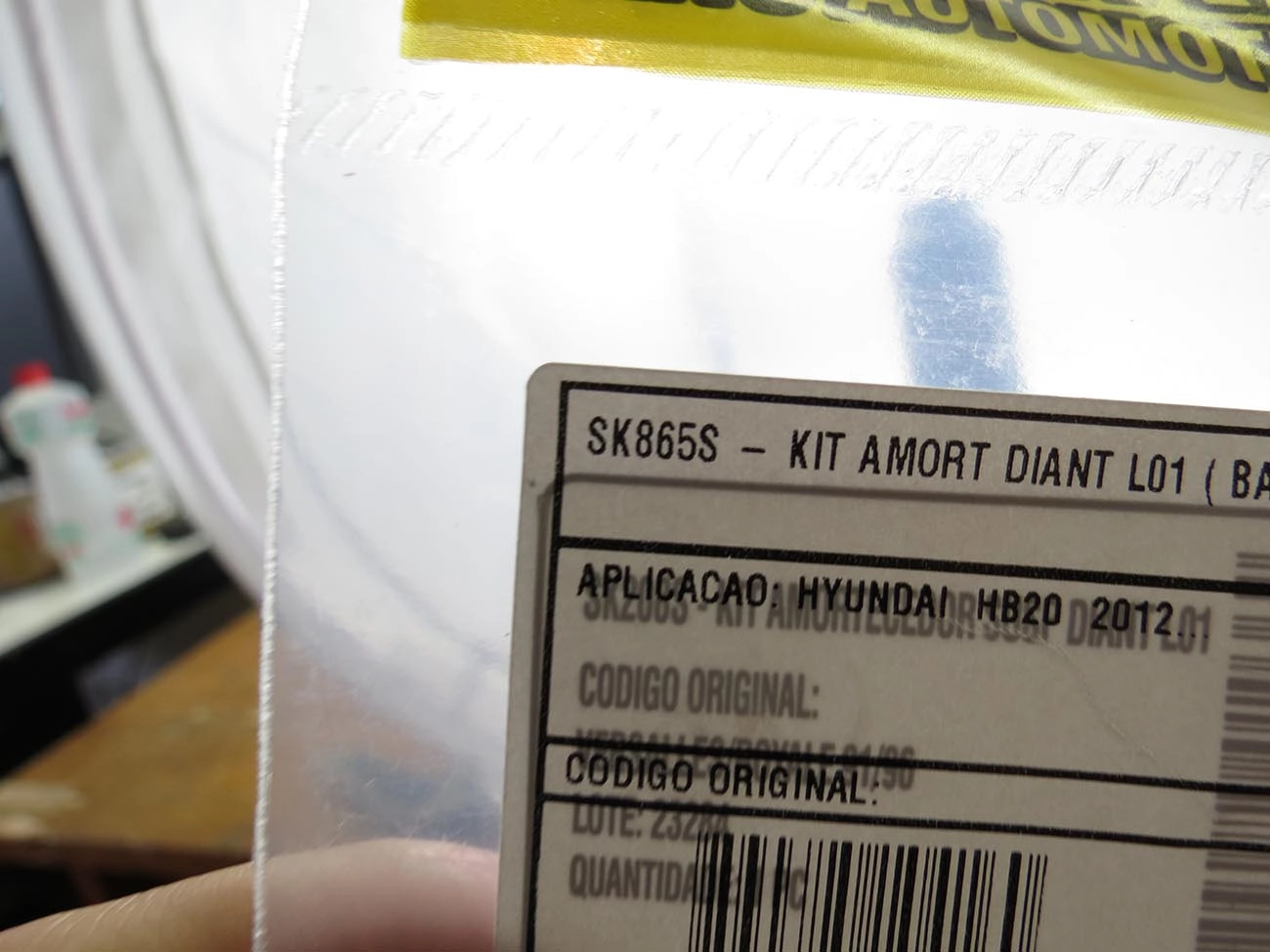 KIT AMORTECEDOR DIANTEIRO HYUNDAI HB20 12/18 - BATENTE E COIFA
