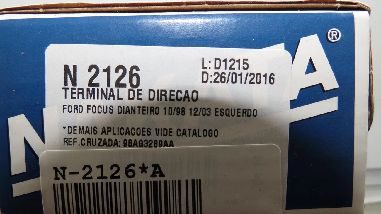 TERMINAL DIREÇÃO ESQUERDO M14X2 HIDRÁULICA FORD FOCUS 98/08