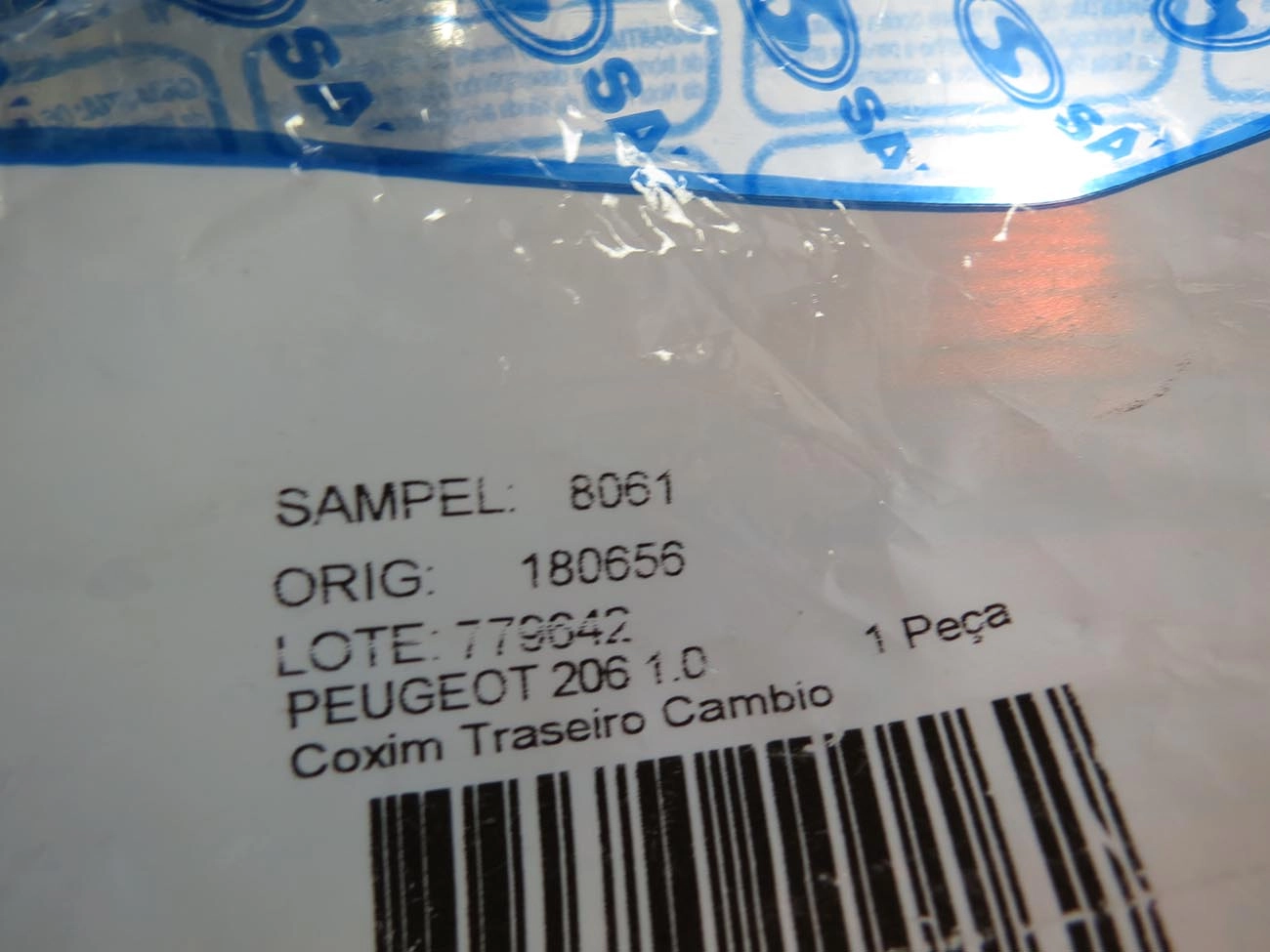 COXIM LIMITADOR TORÇÃO MOTOR LADO CÂMBIO PEUGEOT 206 1.0 98/ - TIPO BIELA
