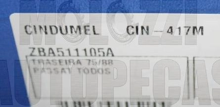 MOLA SUSPENSÃO TRASEIRA SUSPENSAO VW PASSAT 1.5/1.6/1.8 75/88