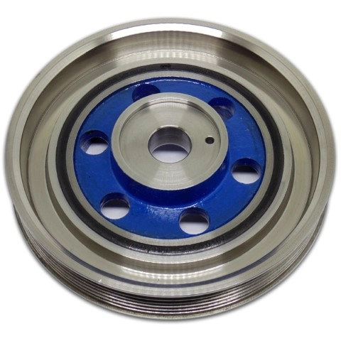 POLIA DO VIRABREQUIM - DAMPER - SIMPLES 6PK - IVECO DAILY 3.0 16V DIESEL S/ AR 2008/... DUCATO 3.0 1