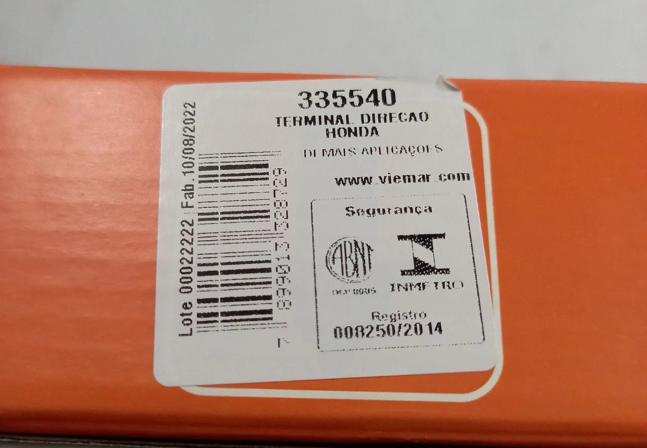 TERMINAL DE DIREÇÃO DIANTEIRO ESQUERDO HONDA HR-V 2016/2021