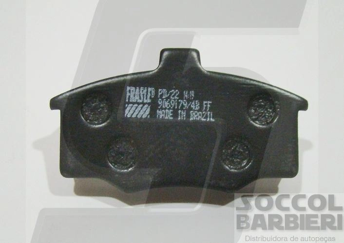 PASTILHA FREIO RODA DIANTEIRA FORD DEL REY/PAMPA 83/ GM MONZA/KADETT/IPANEMA /96